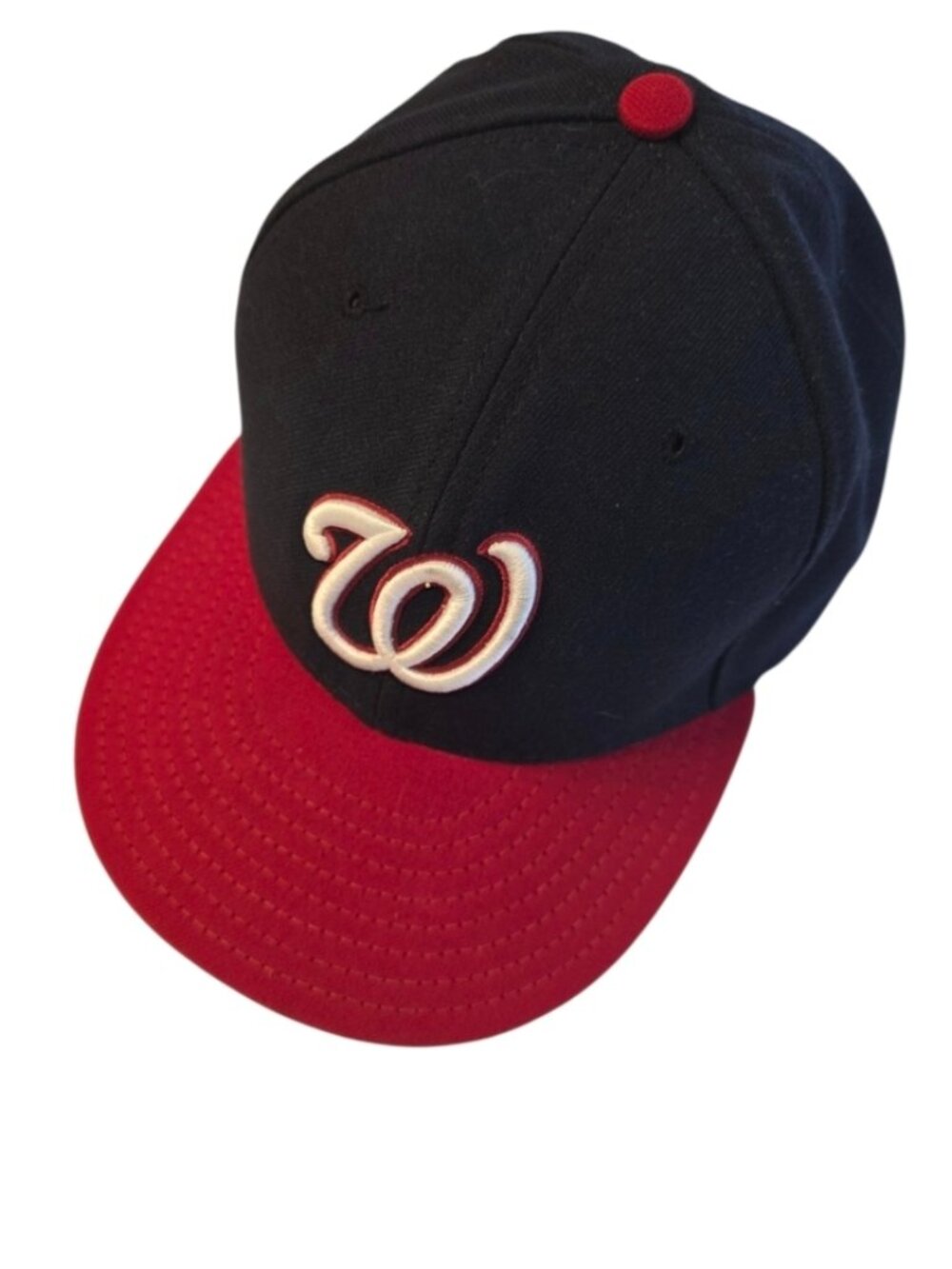 Washington Nationals New Era Fitted Baseball Cap 59Fifty USA Made Hat MLB 7 3/8